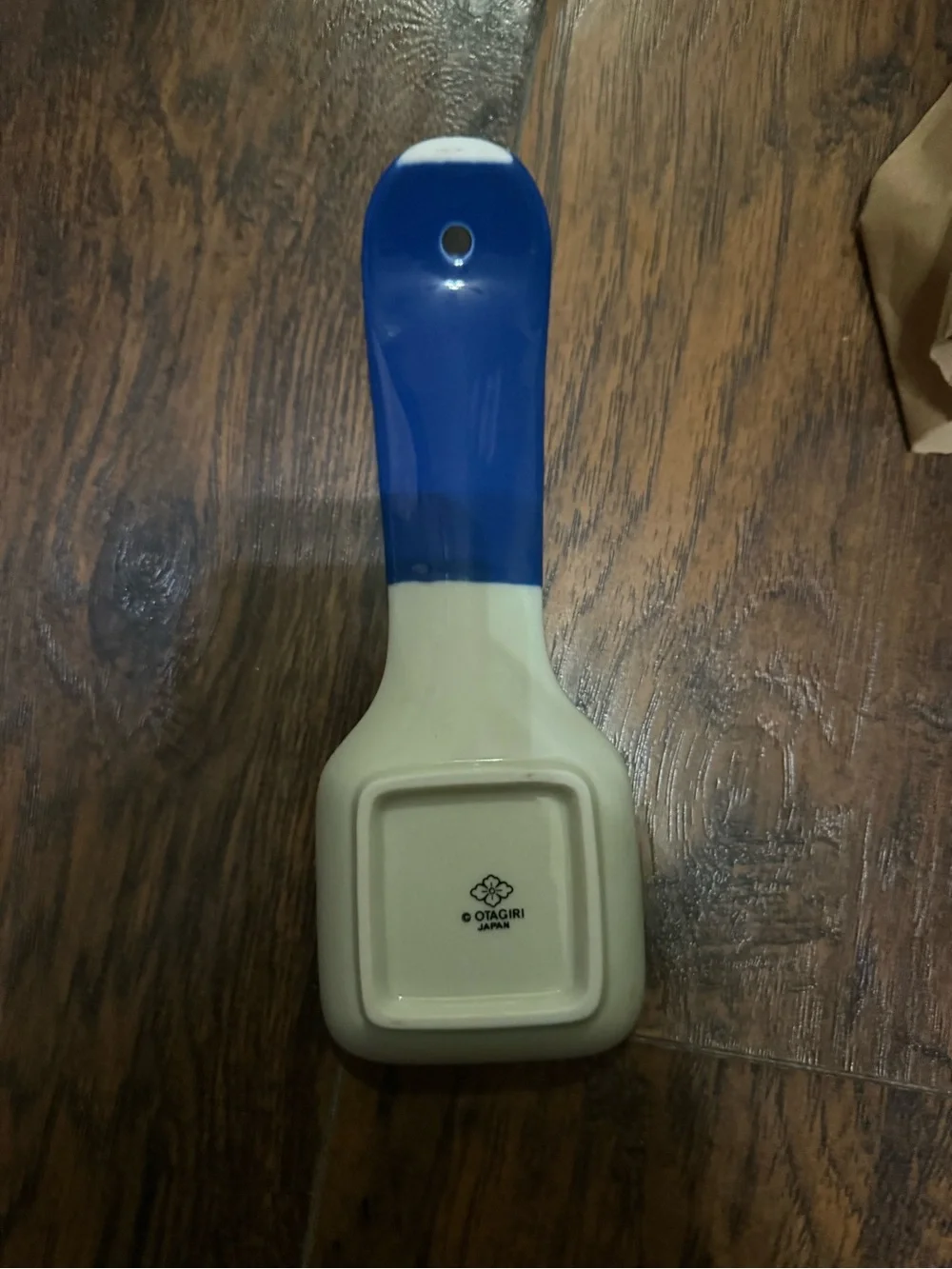 Blue and Cream Bird Ceramic Scoop - Pets Bird
